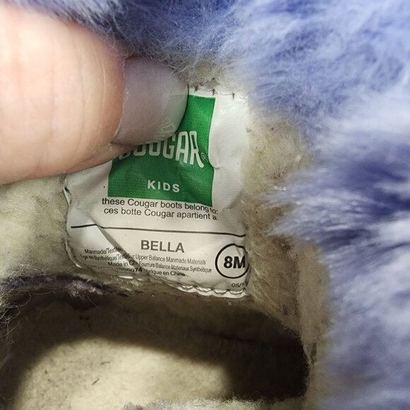 Cougar Bella Little Girls Winter Boot Waterproof Faux Fur Lined Size 8M - Picture 9 of 9